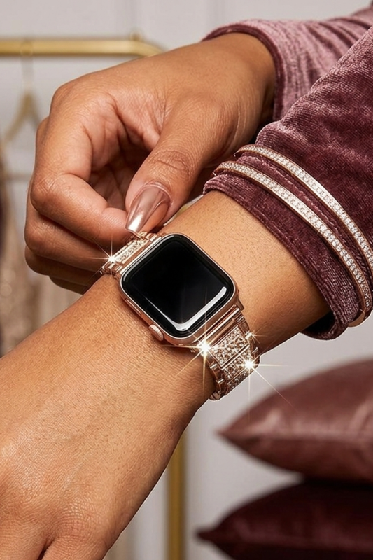 Sparkly Sweetie Apple Watch Band - Gold