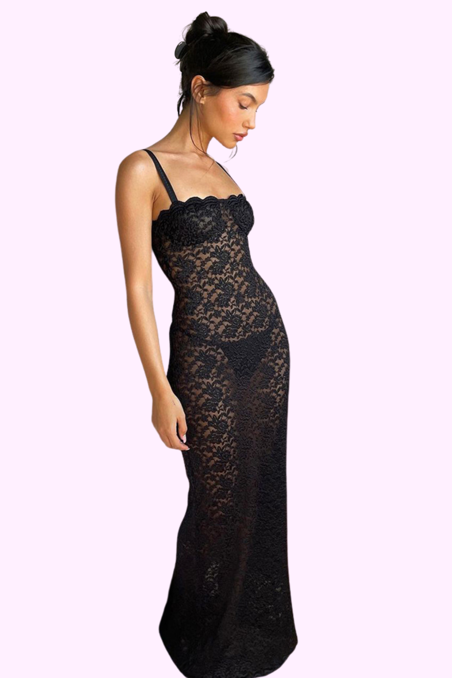 Sheer Elegance Maxi Dress