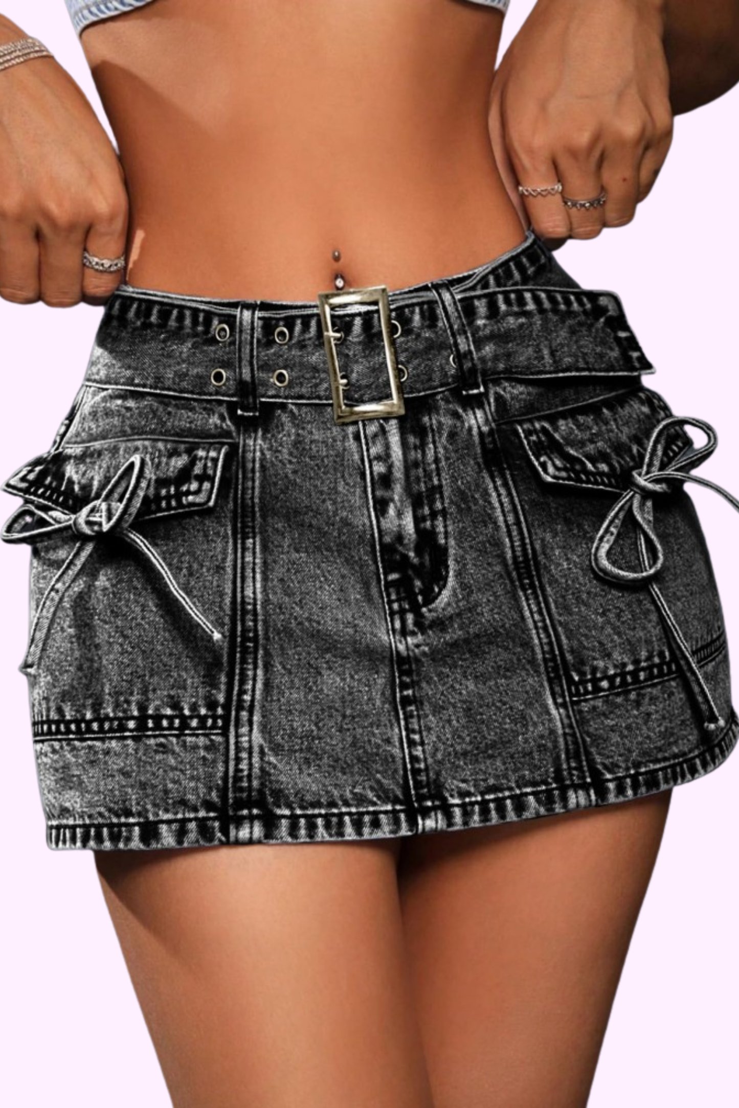 Bow Down Skirt - Pink