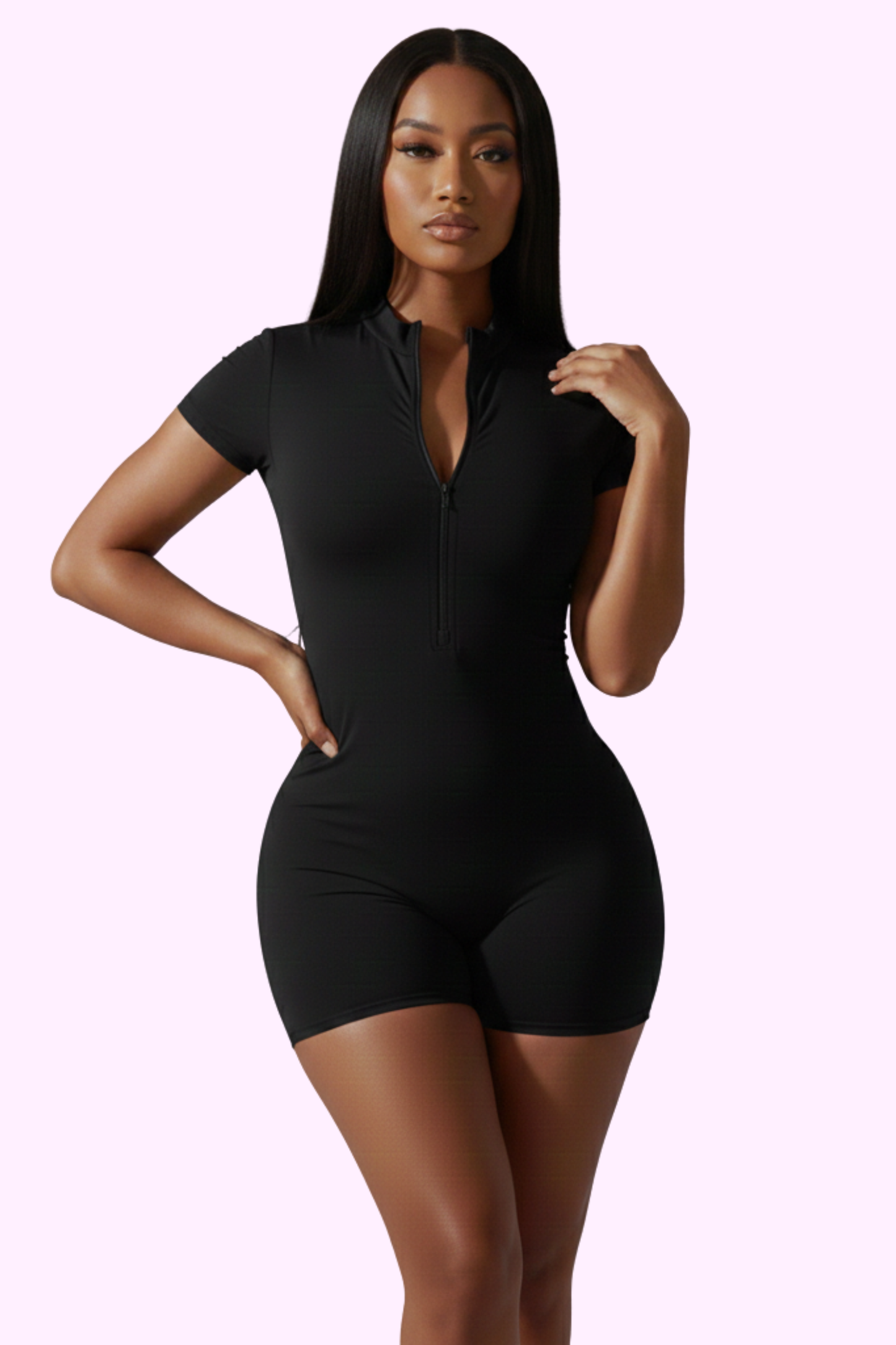 Flex On Em Active Romper - Black