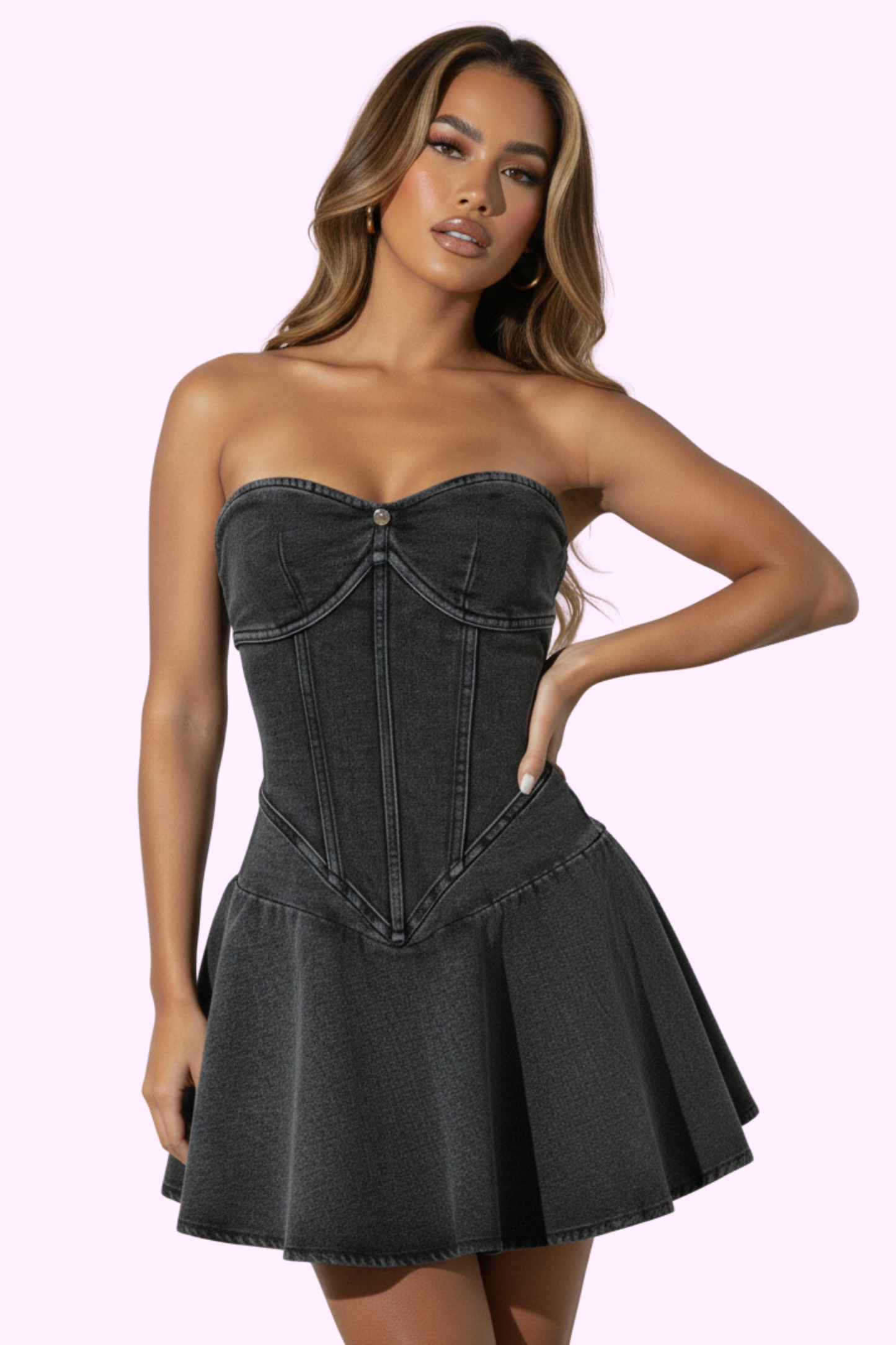 Blessed & Boujee Dress - Dark Blue