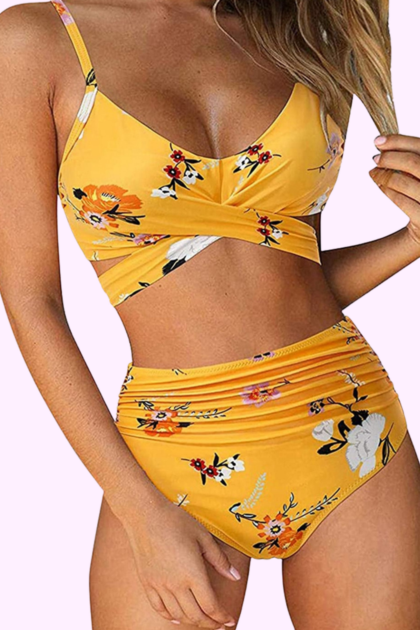 Wildflower High-Waisted Bikini Set