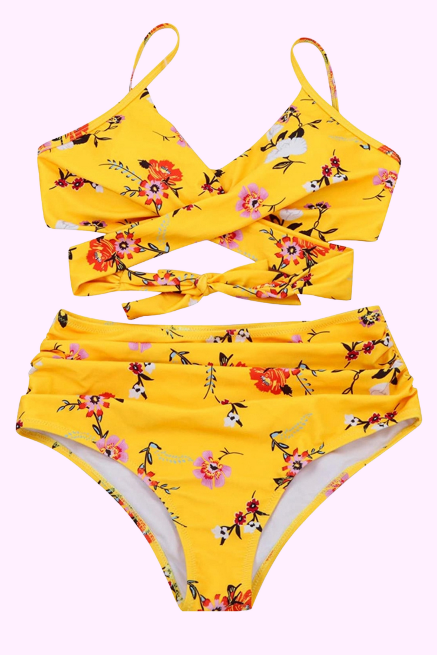 Wildflower High-Waisted Bikini Set