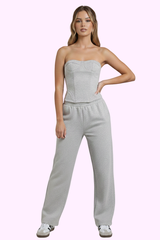 Top Tier Corset and Pants Sweat Set