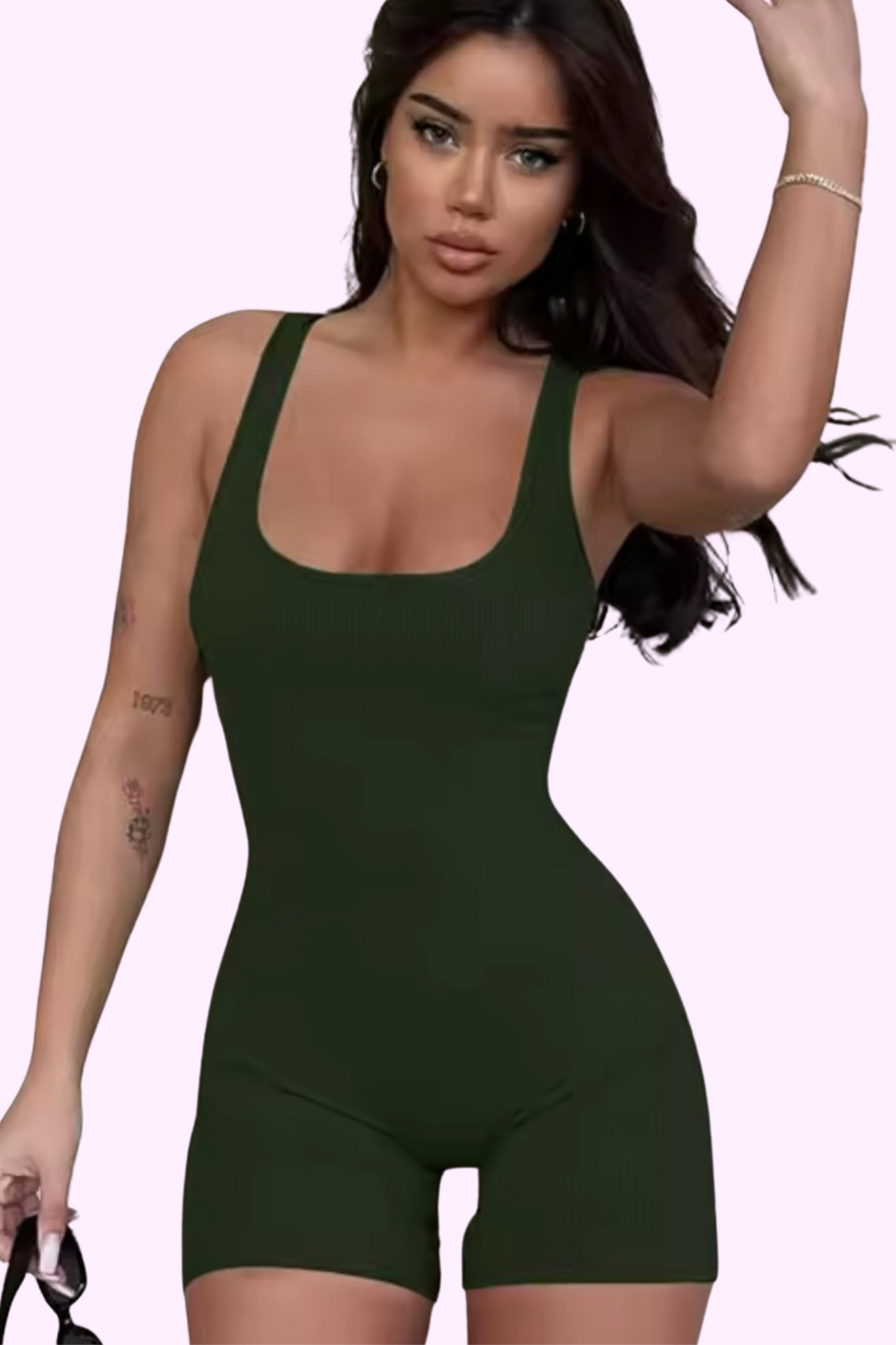 Stacks & Stares Romper - Green