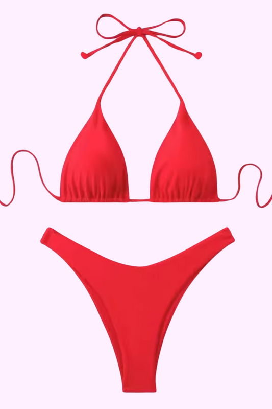 Pool Princess Bikini Set - Red