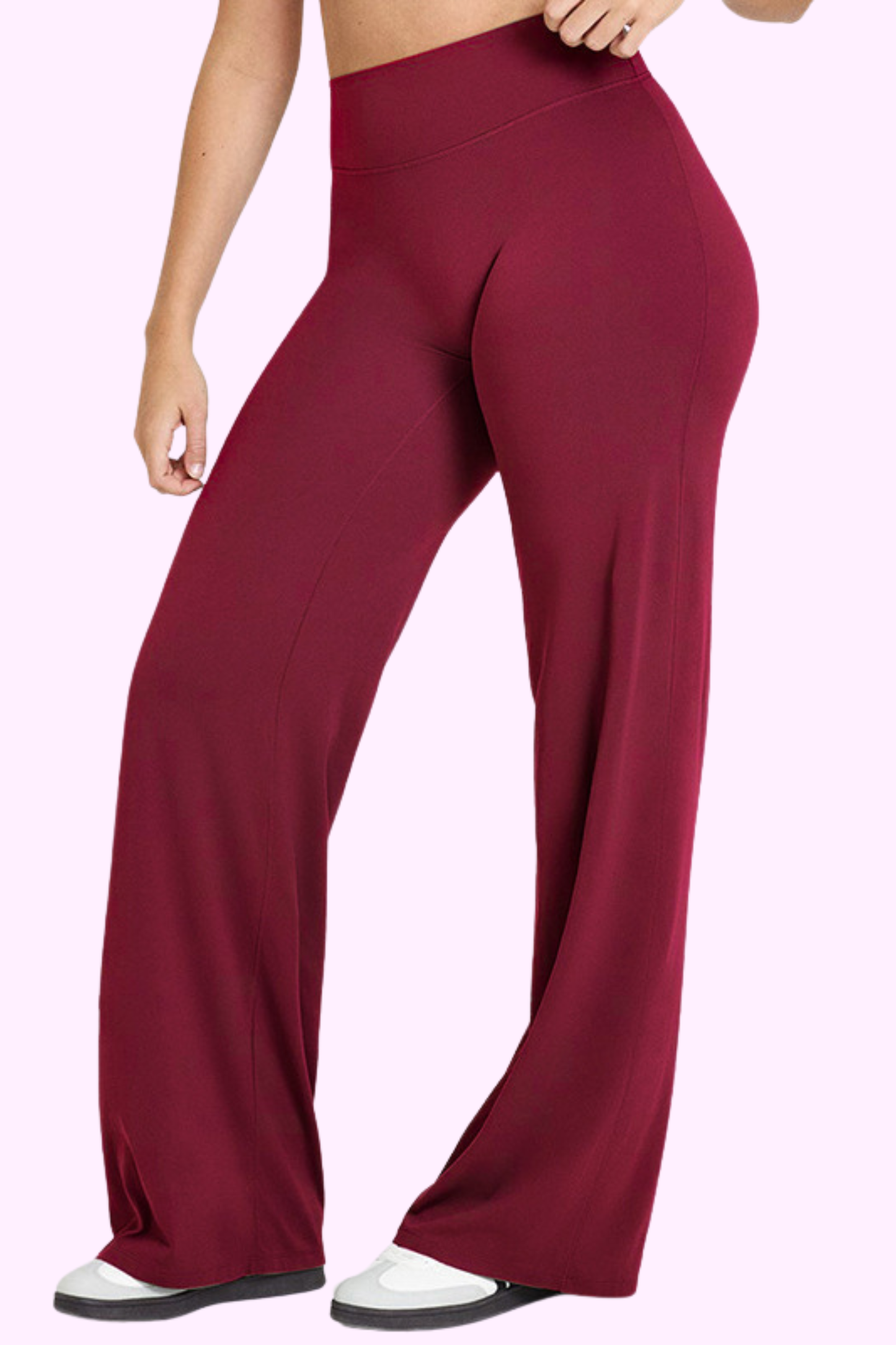 Wifey Material Yoga/Lounge Pants - Dark Red