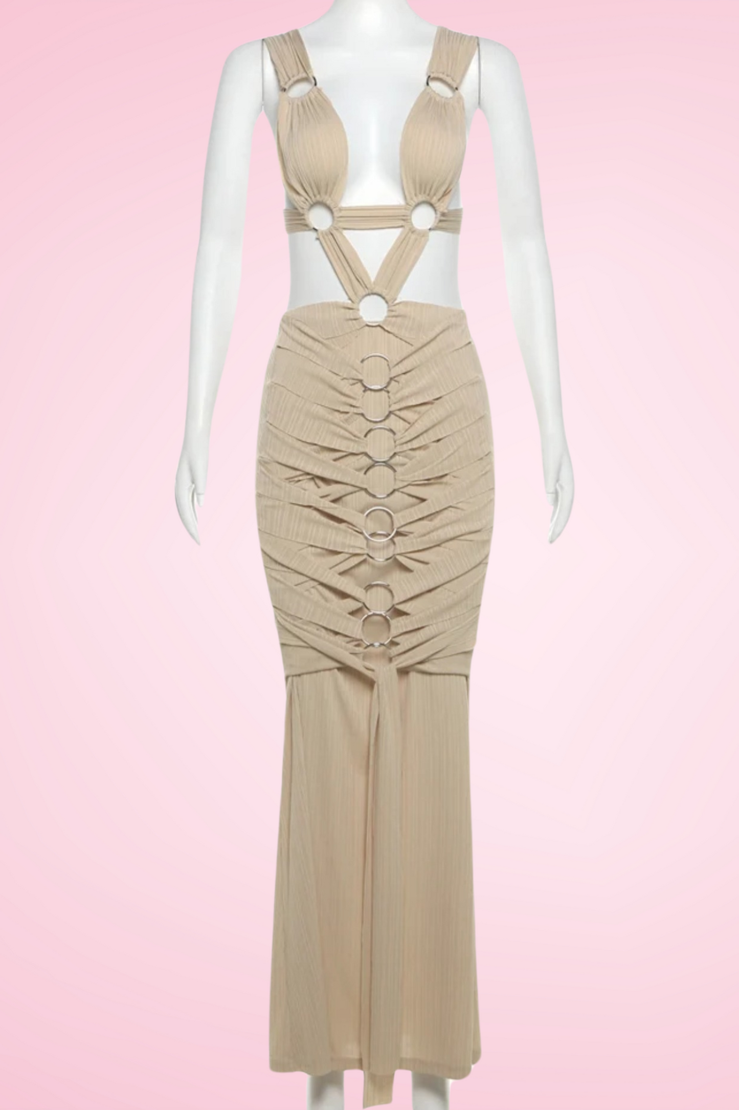 Flossin Dress - Beige