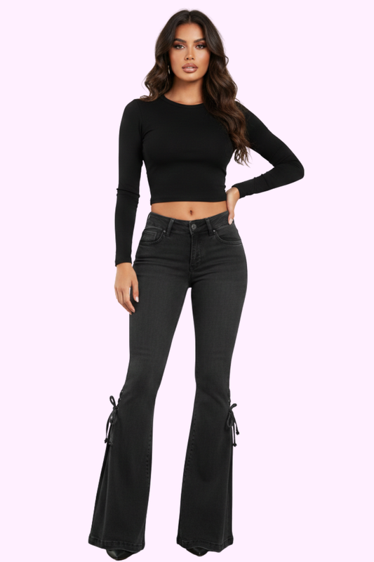 Till Dawn Jeans - Black - flyqueens