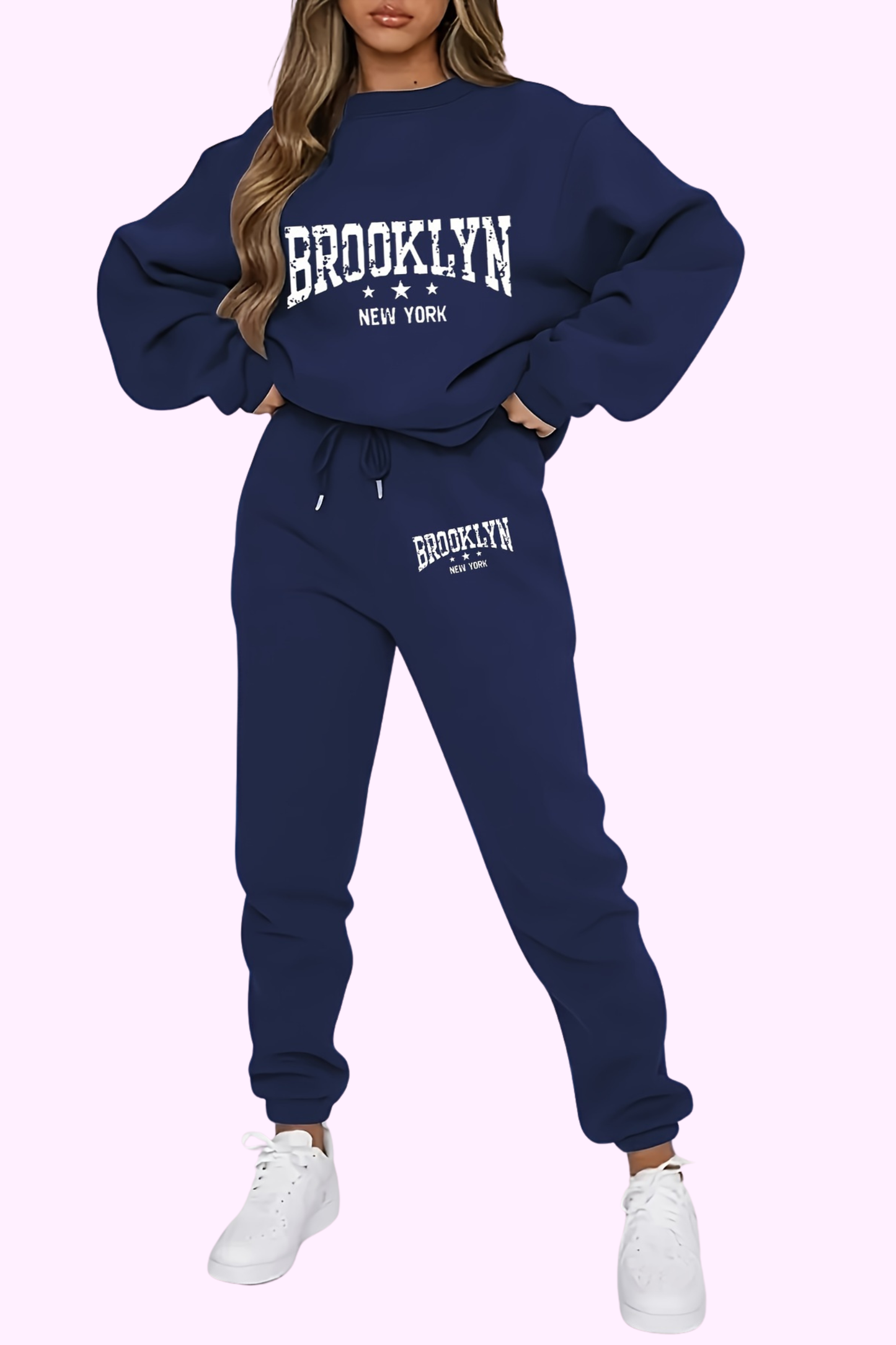 Brooklyn Sweatsuit - Navy Blue