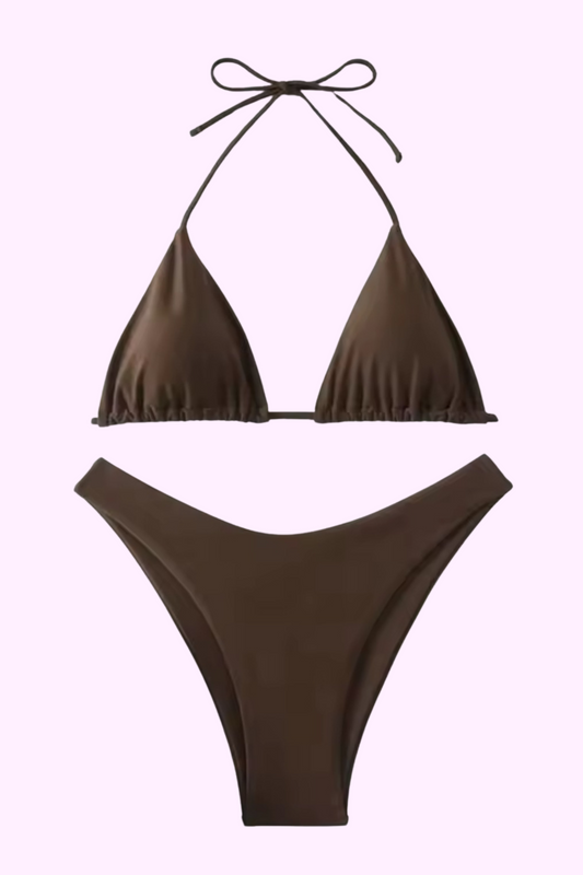 Pool Princess Bikini Set - Brown