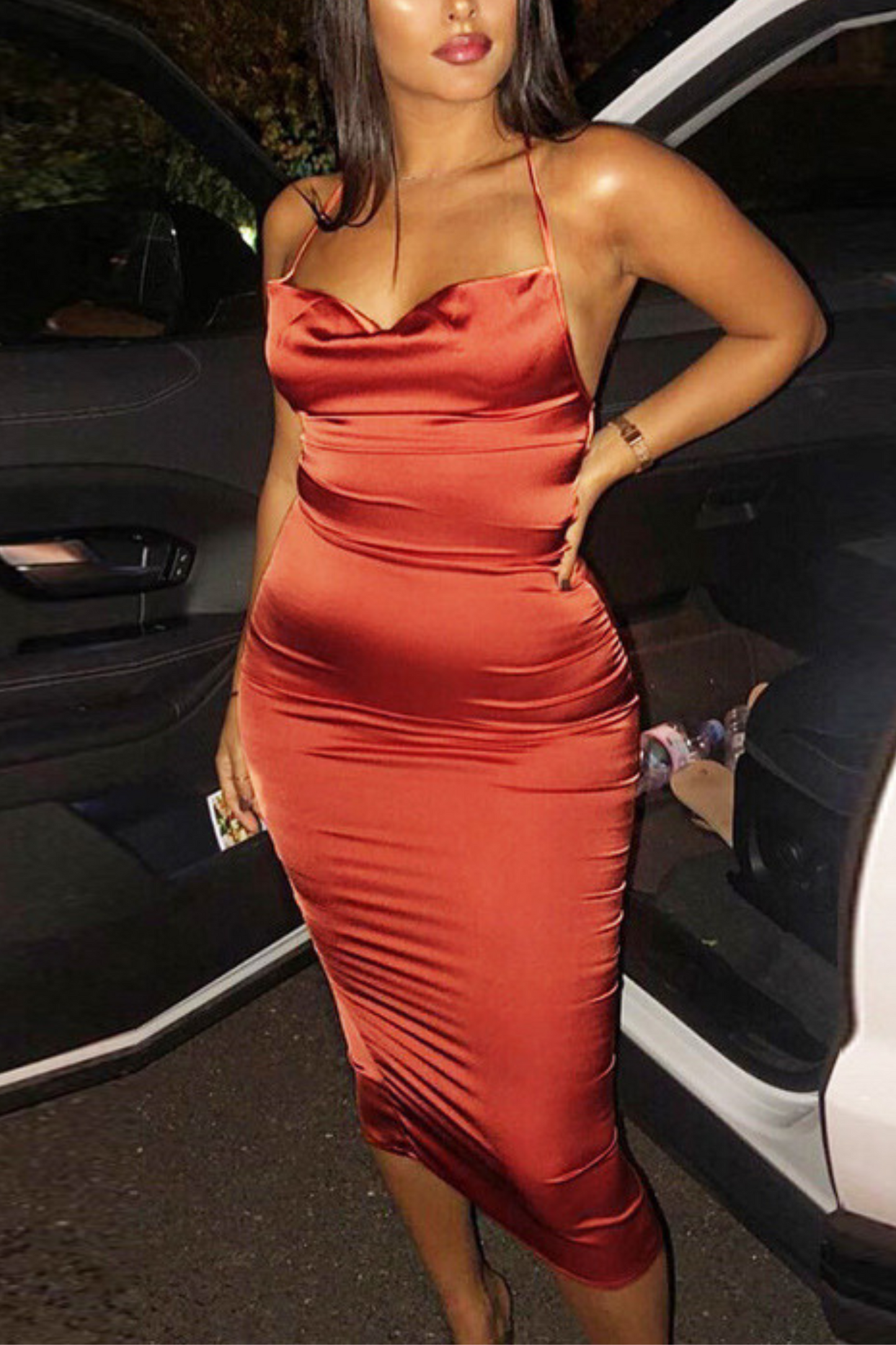 Issa Look Dress - Orange