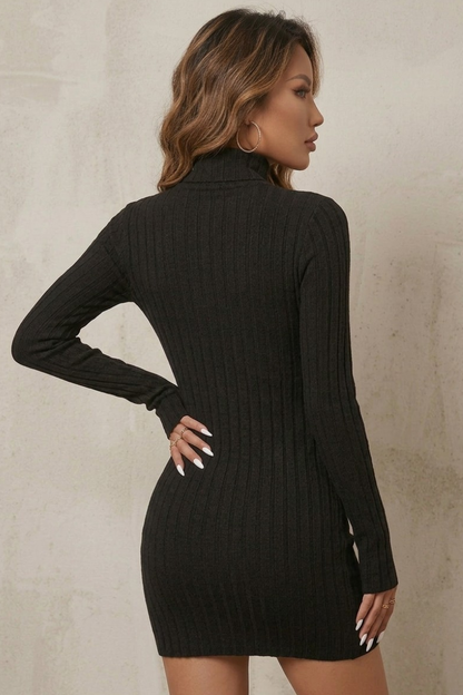 VIP Vibes Sweater Dress - Black