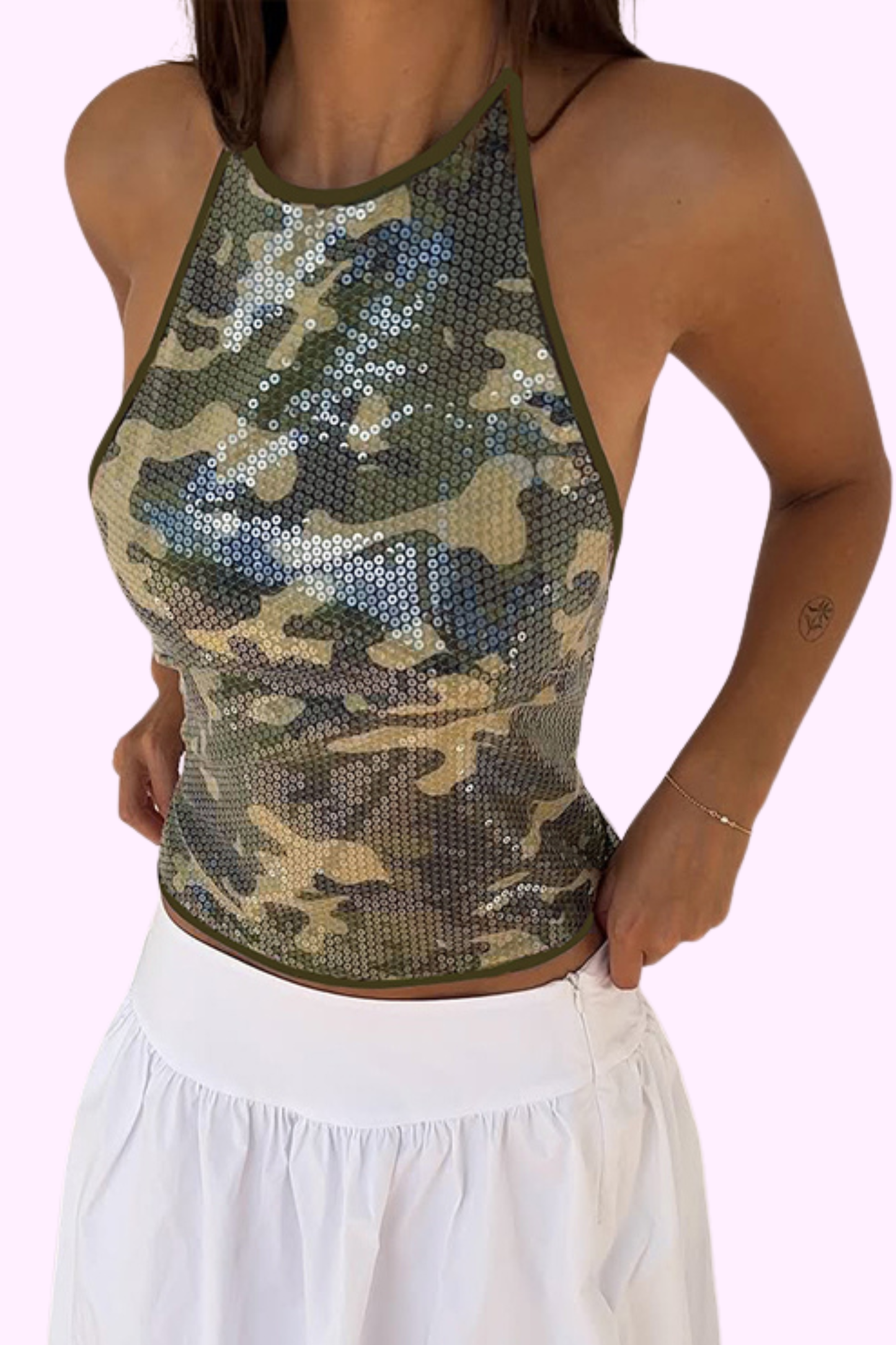 Camo Queen Top