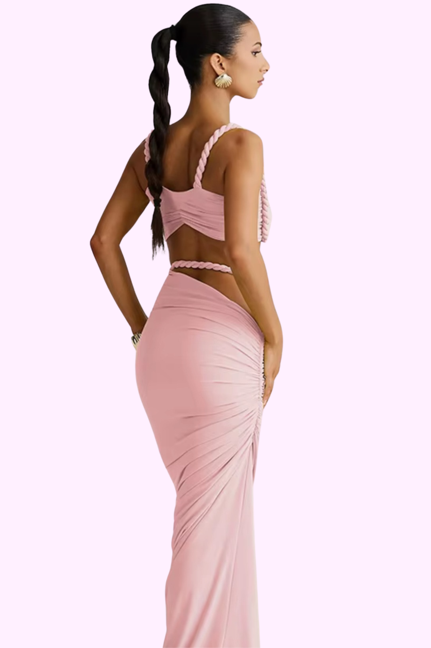 Badder Than Ever Dress Set - Light Pink