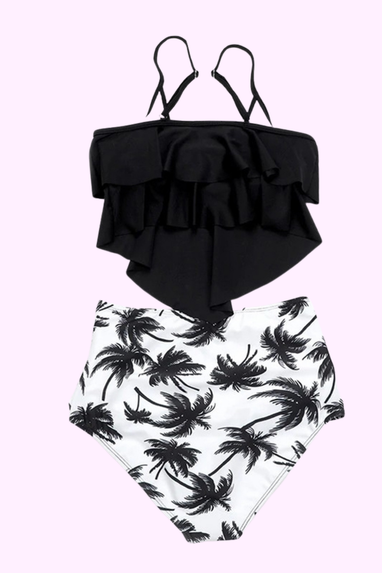 Under The Palms High-Waisted Bikini Set