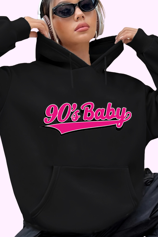 90s Baby Hoodie - Black
