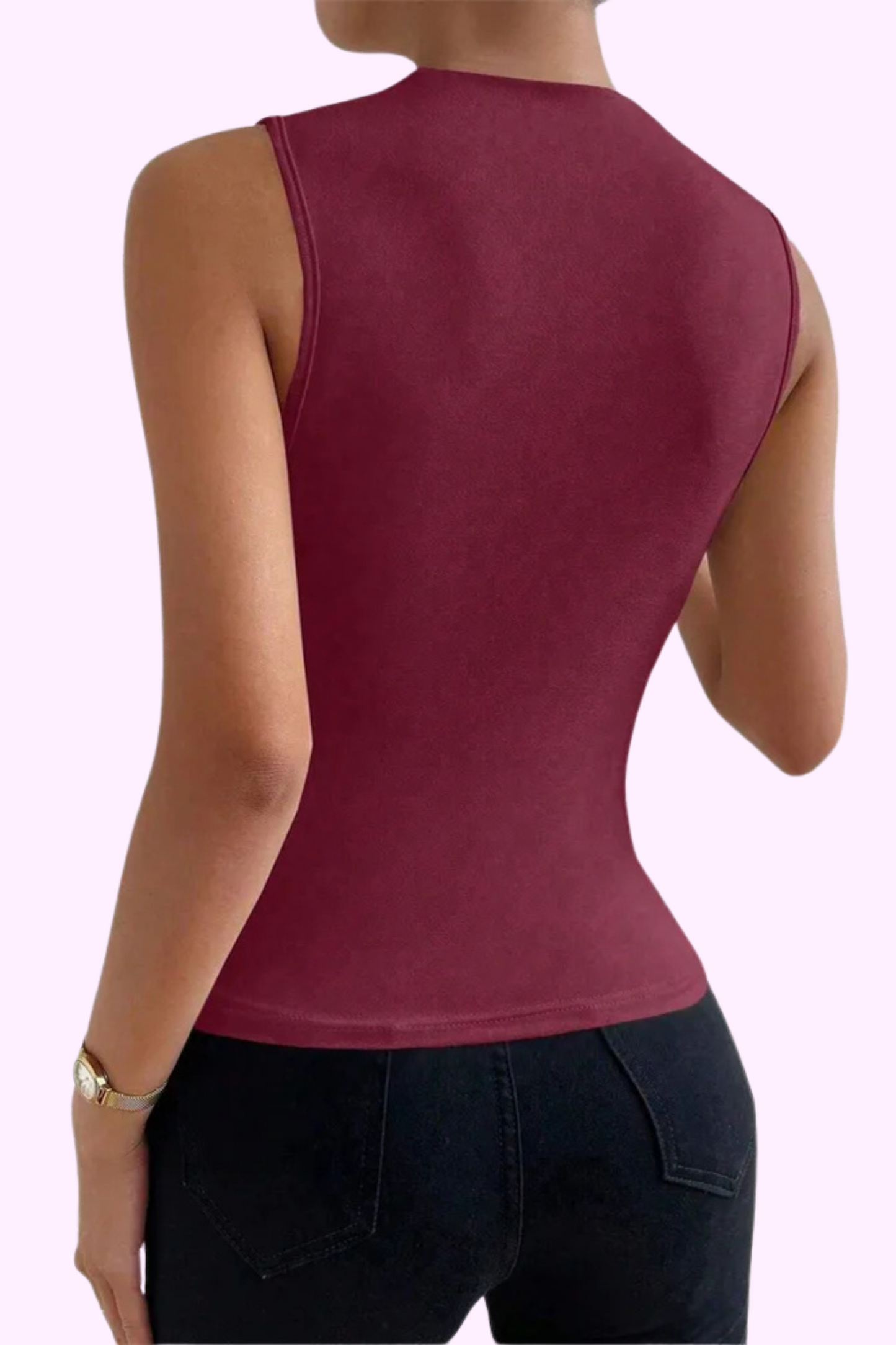 Whole Other Level Top - Burgundy