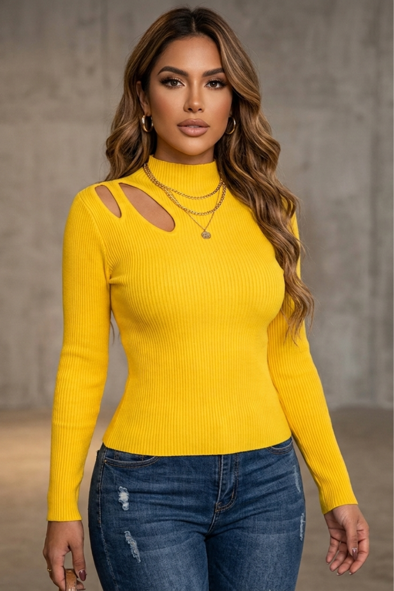 Boss Doll Sweater - Yellow