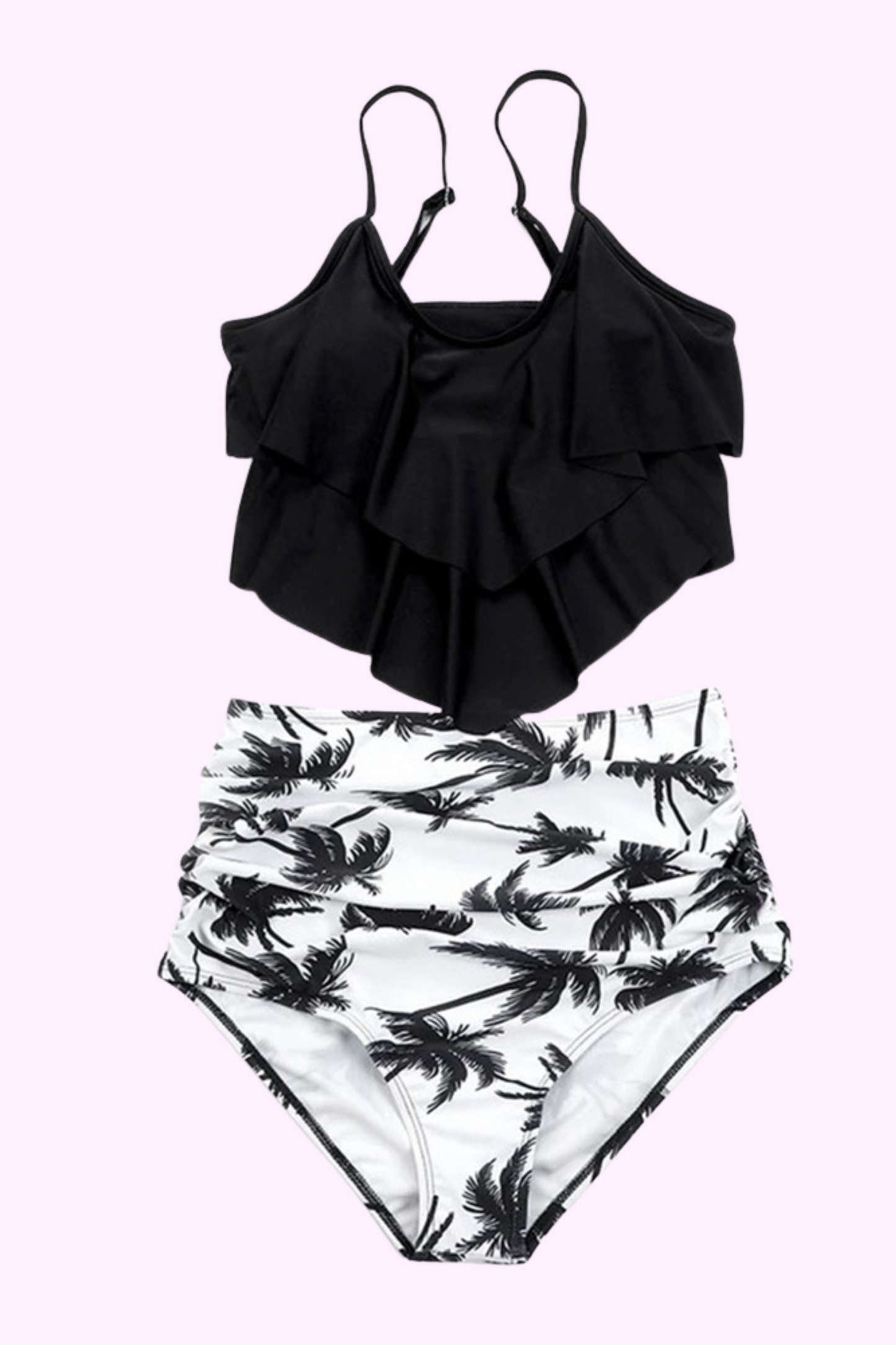 Under The Palms High-Waisted Bikini Set