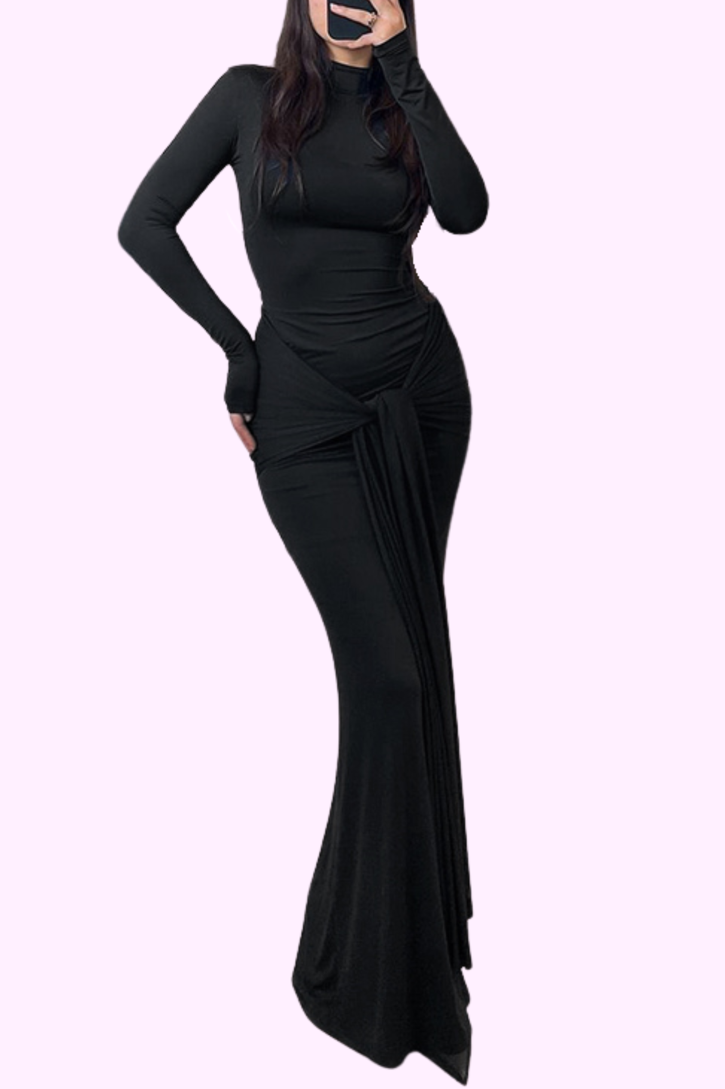 Wrap It Up Maxi Dress - Black