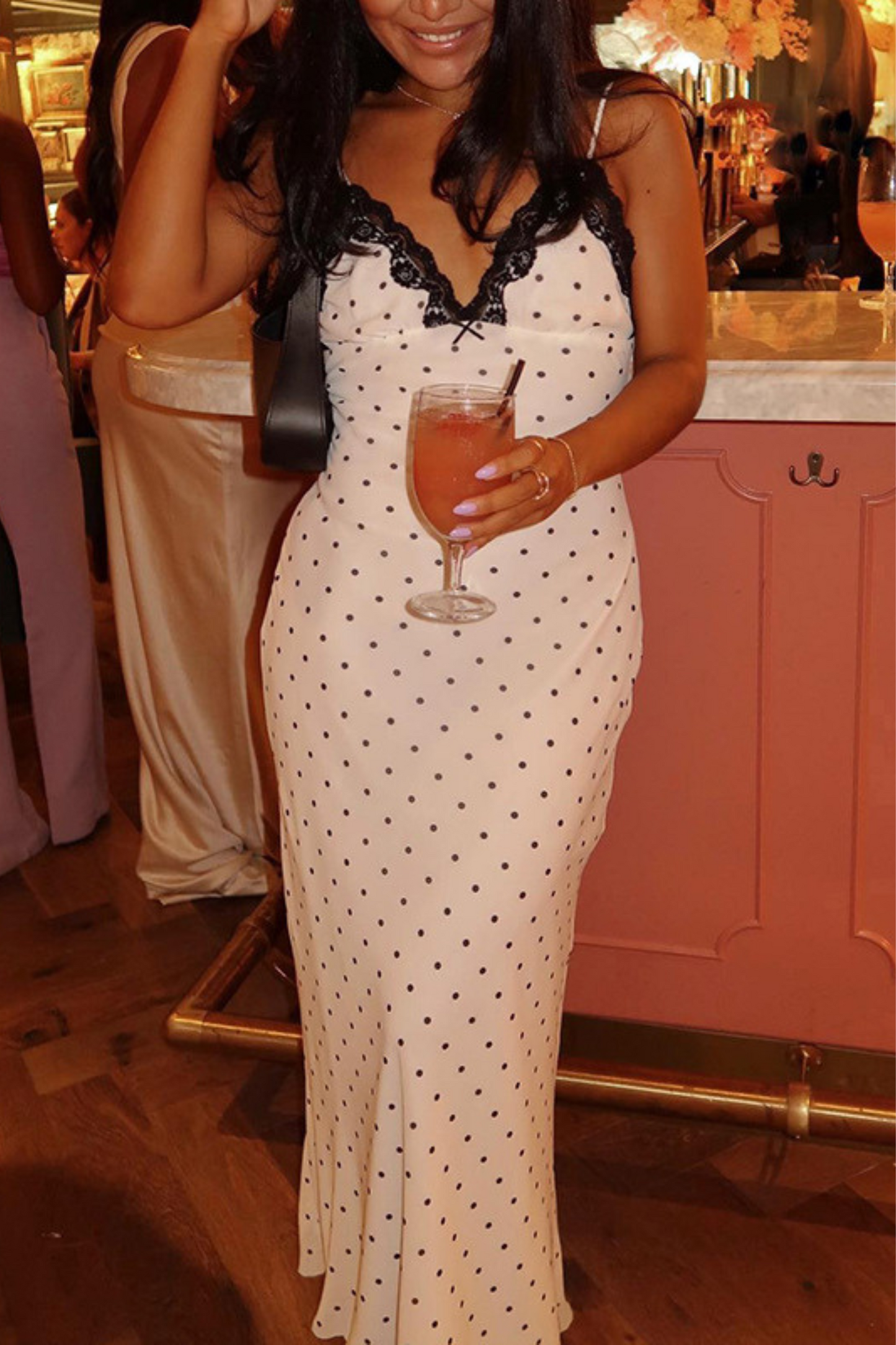 Flights to France Dress - Black