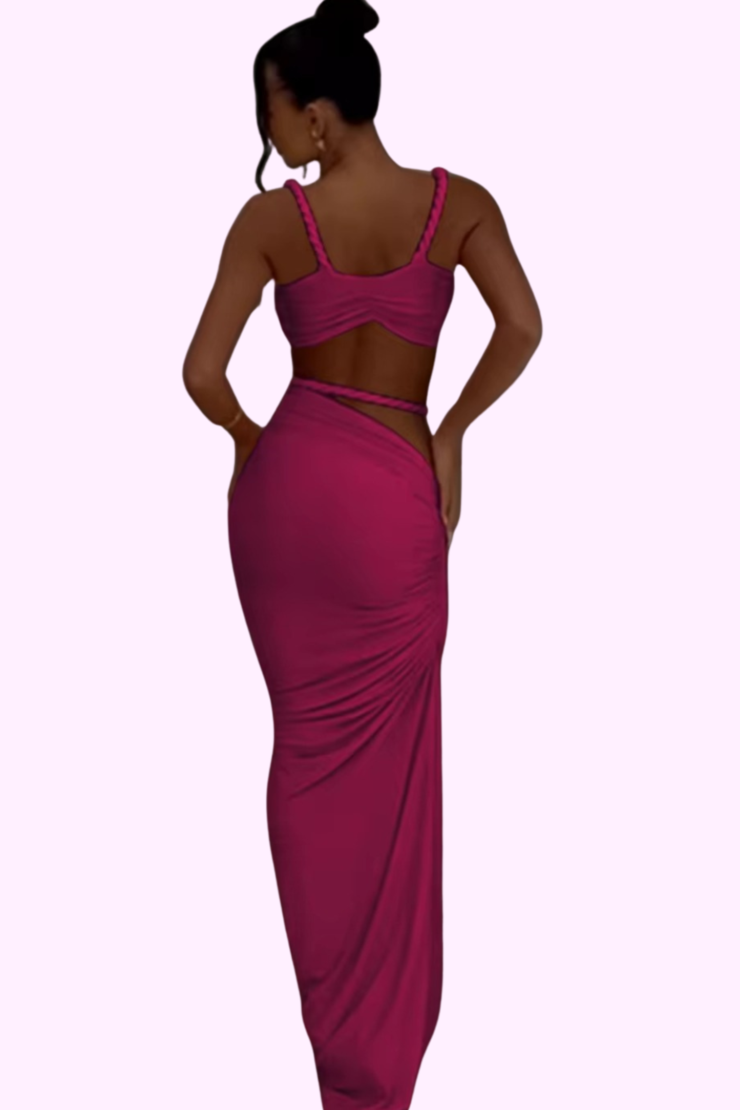 Badder Than Ever Dress Set - Pink