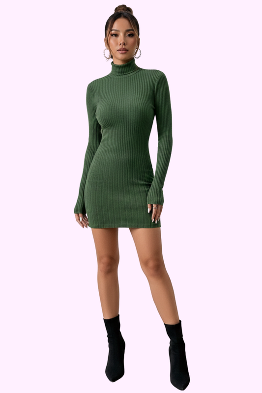 Ex On The Line Dress - Green