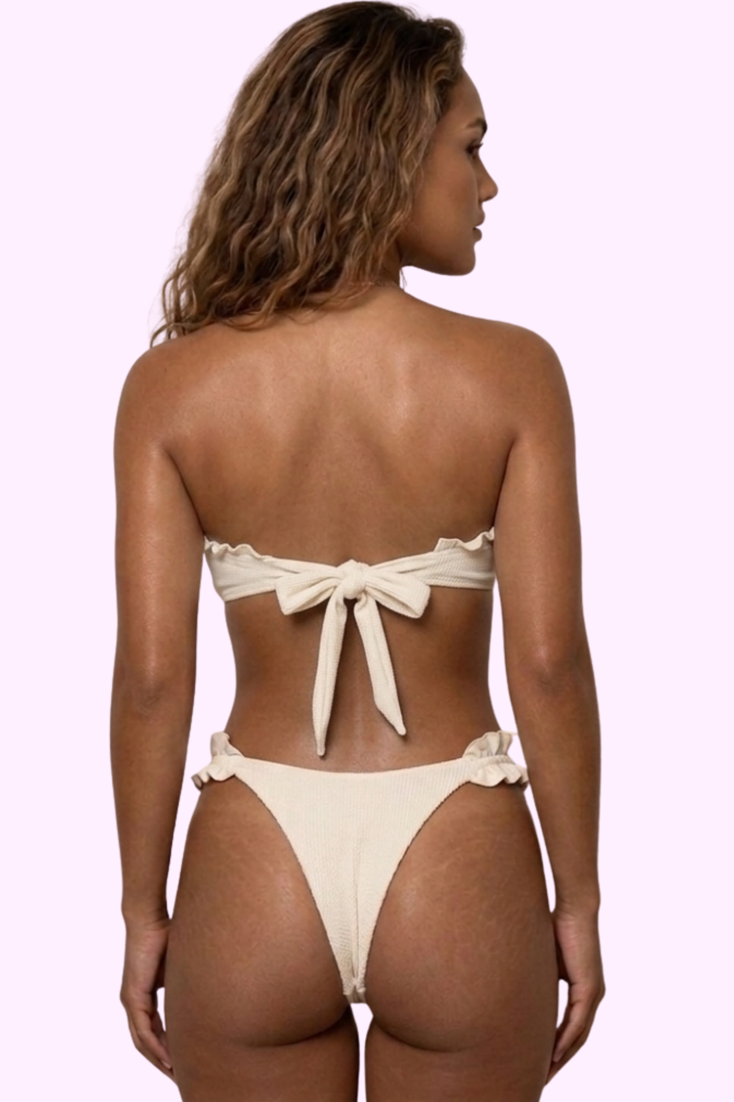 Beachy Babe Bikini Set - White