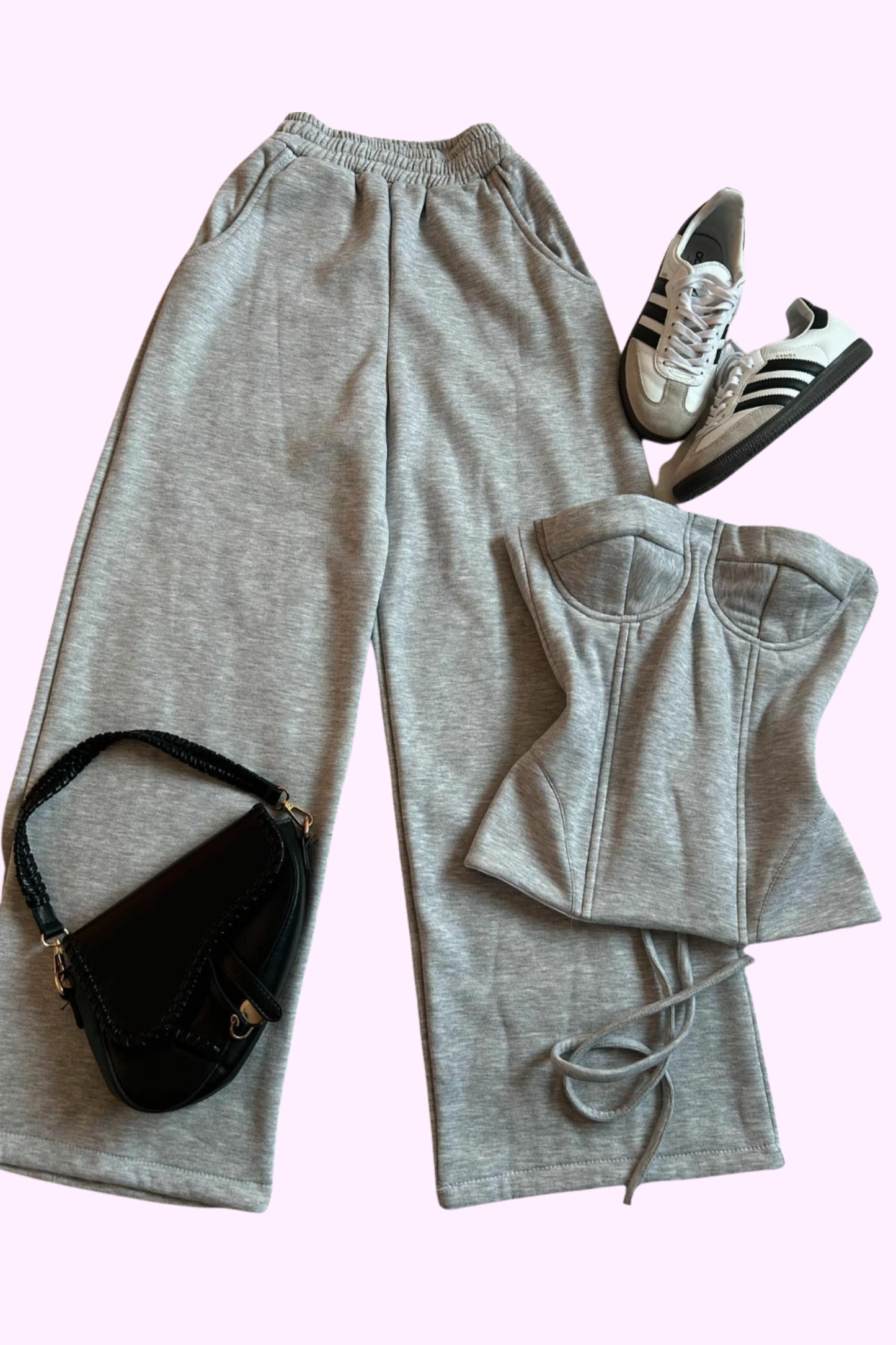 Top Tier Corset and Pants Sweat Set