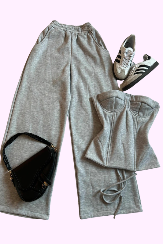 Top Tier Corset and Pants Sweat Set