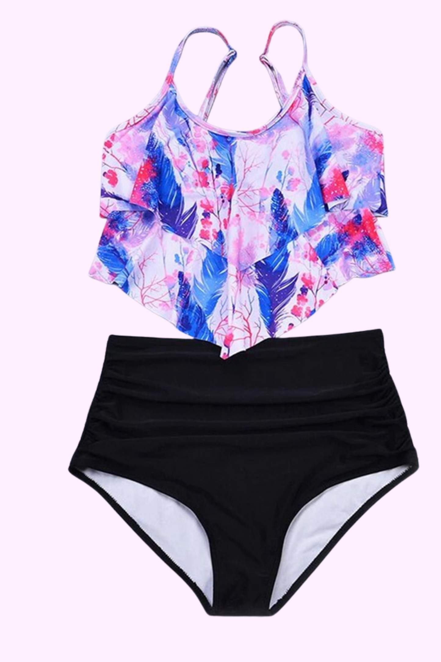 Blossoming Babe High-Waisted Bikini Set