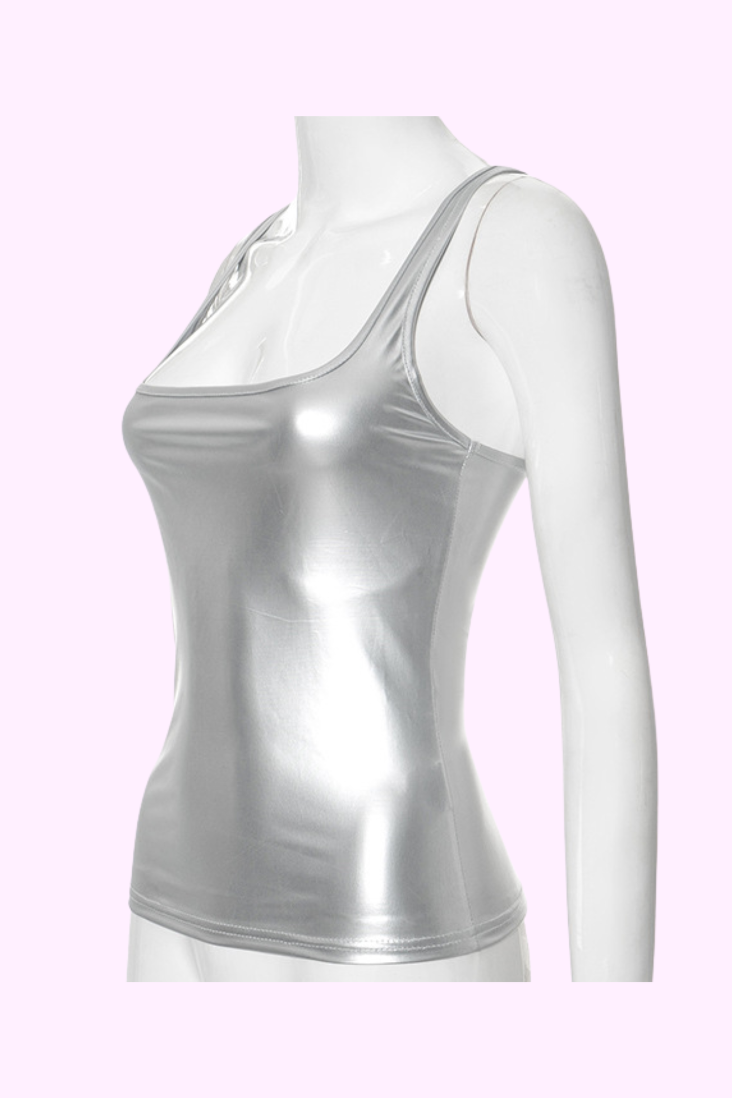 Glam & Goals Top - Silver