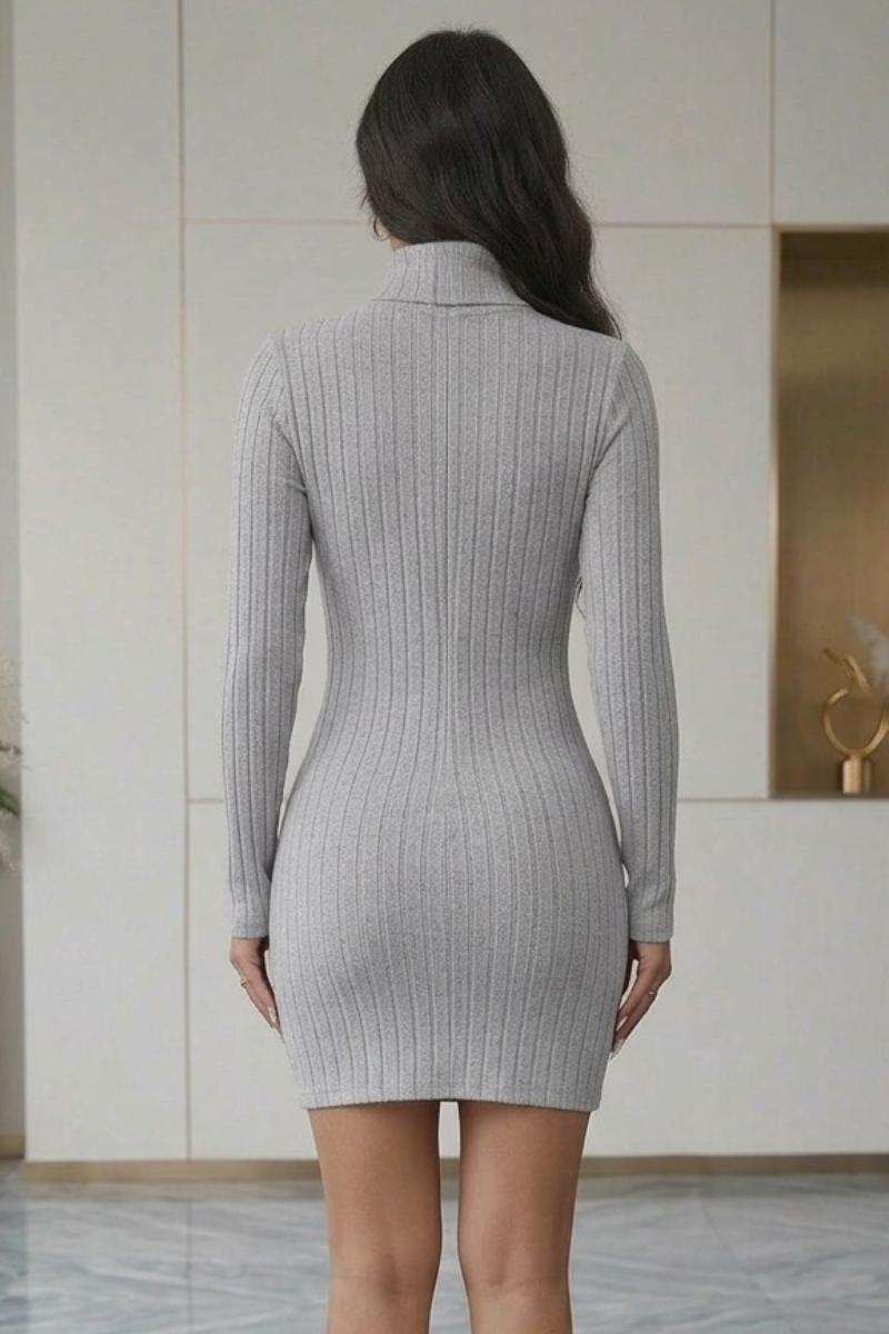 VIP Vibes Sweater Dress - Grey