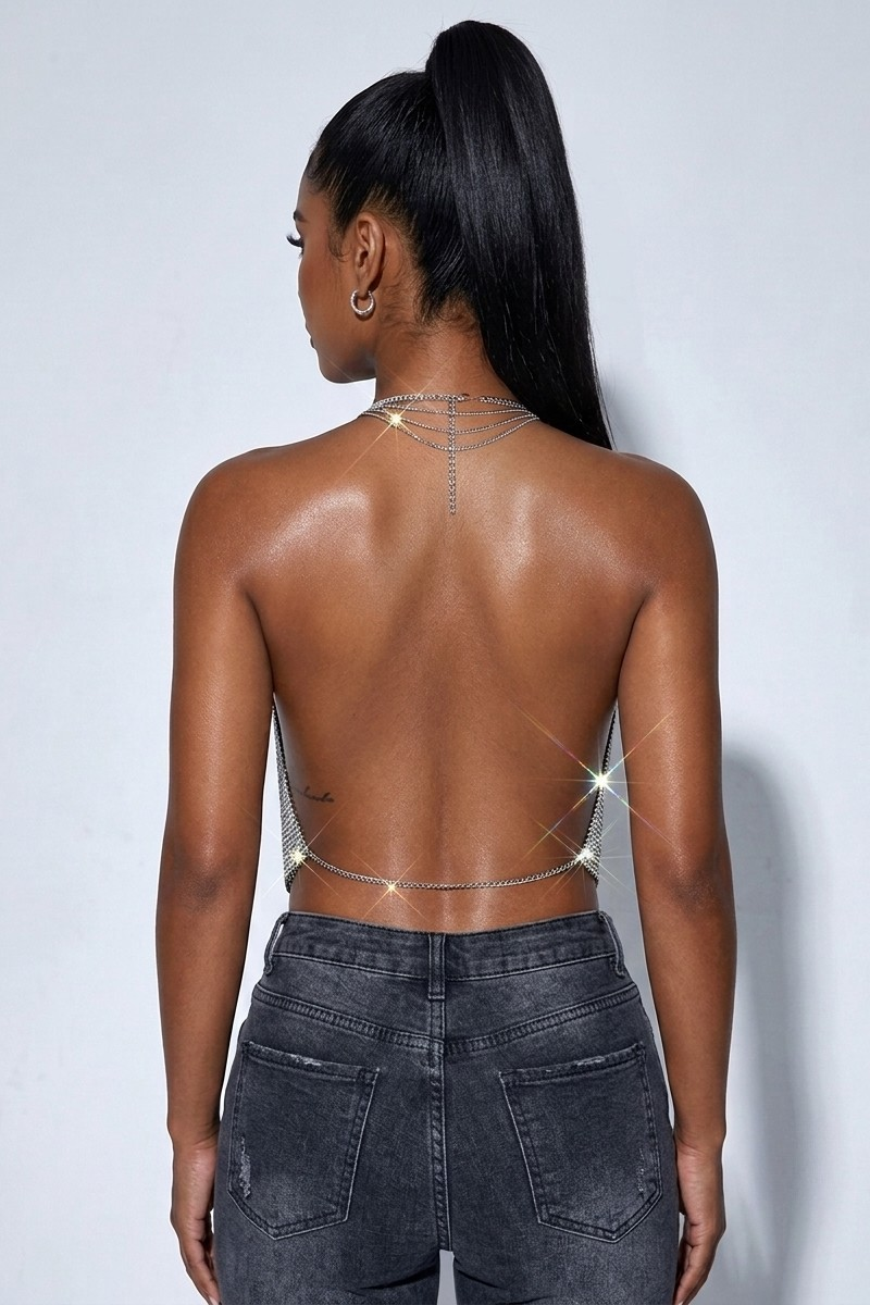 Pretty Elite Top - Silver