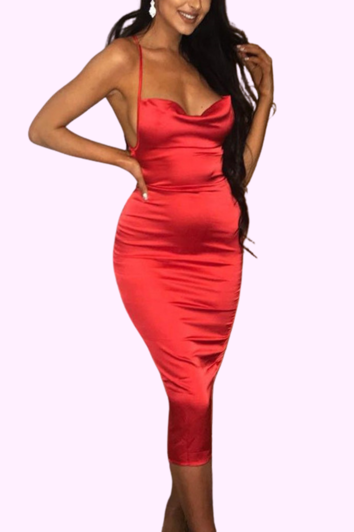 Issa Look Dress - Red