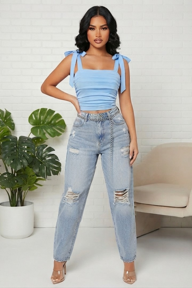 Fly Like Me Top - Blue