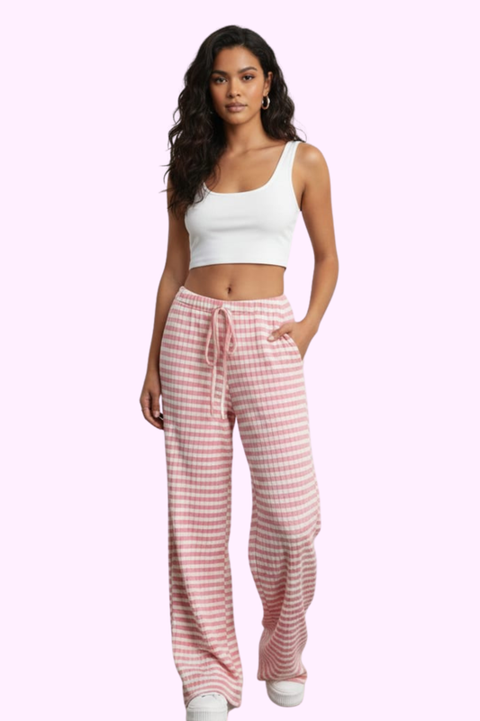 Catch Feelings Lounge Pants - Pink - flyqueens