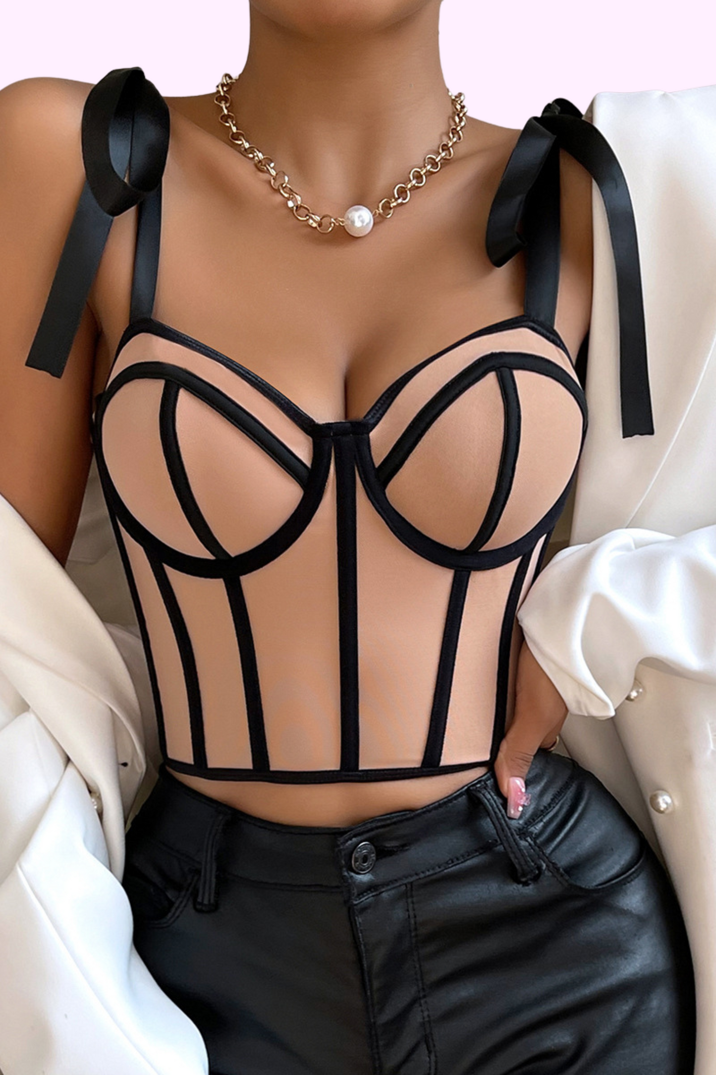 Curve Code Top - Black & Tan