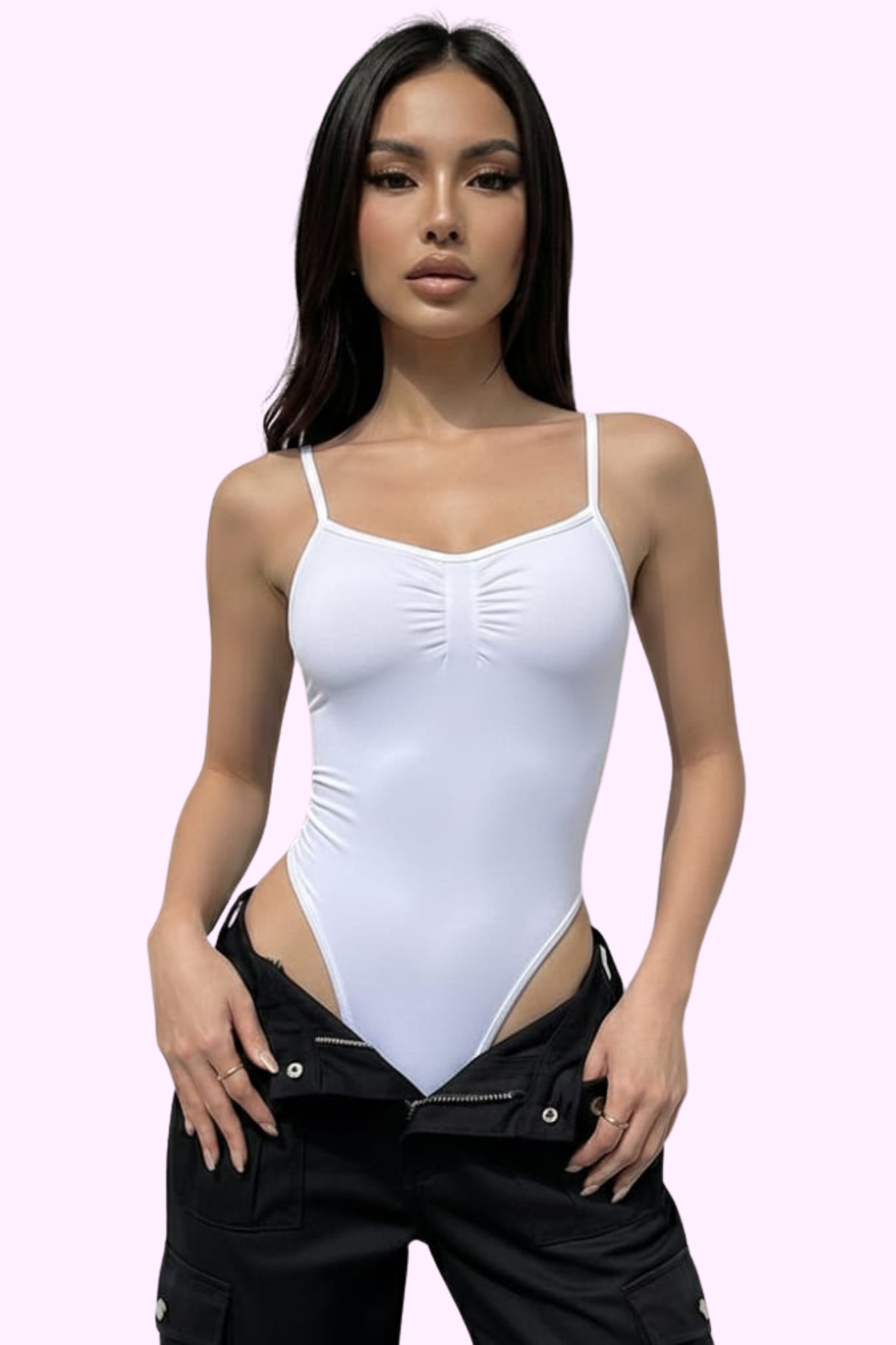 Chic & Sweet Bodysuit - White - flyqueens