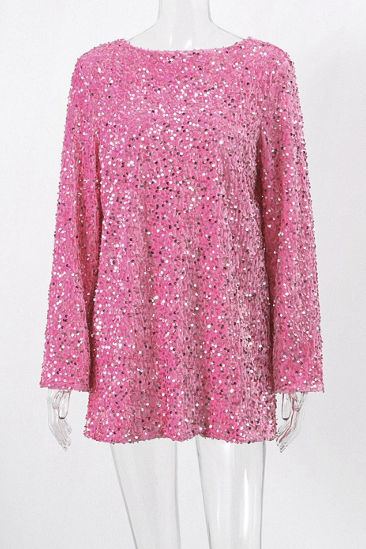 Sparkle Slay Dress - Pink