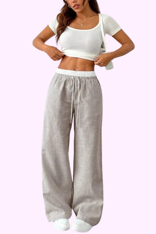 Main Character Energy Pants - Beige
