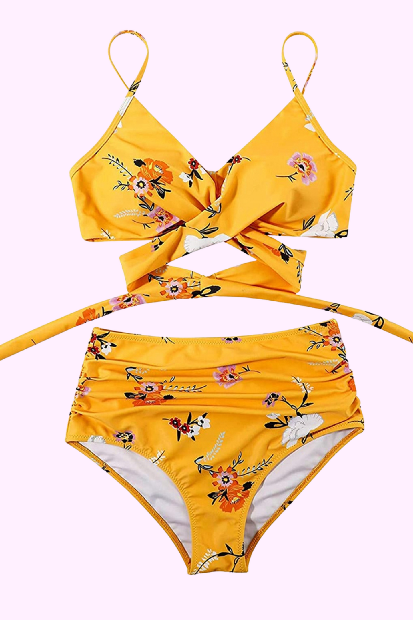 Wildflower High-Waisted Bikini Set