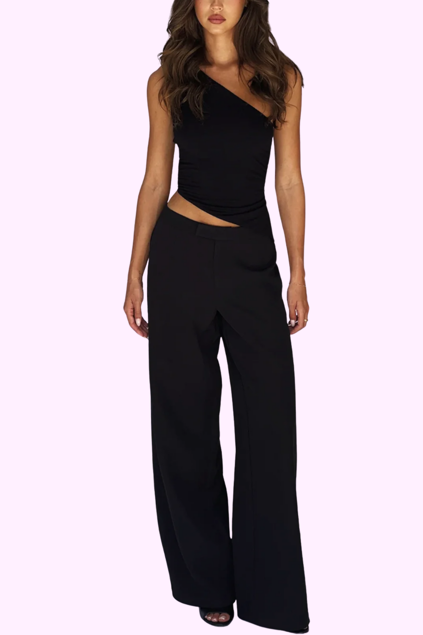 Stay Staring Top - Black