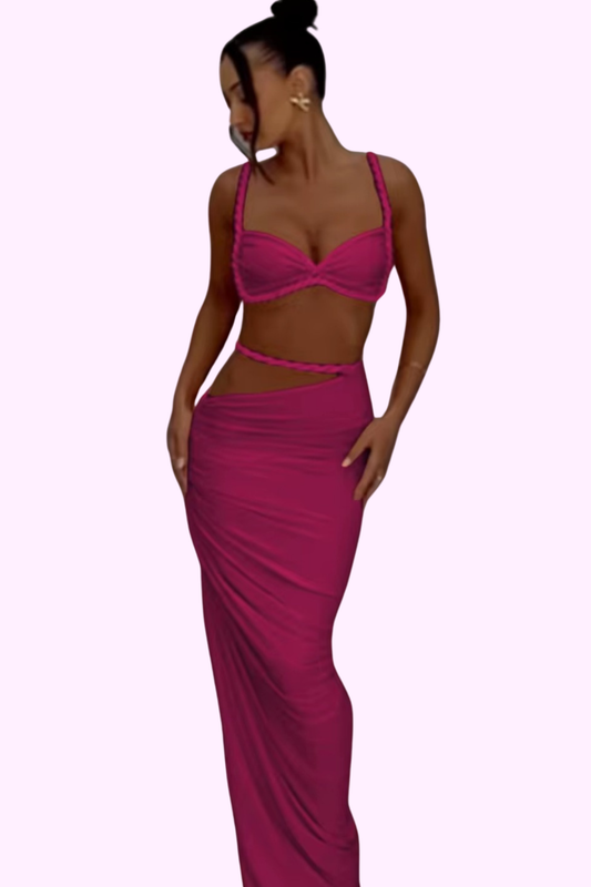 Badder Than Ever Dress Set - Pink