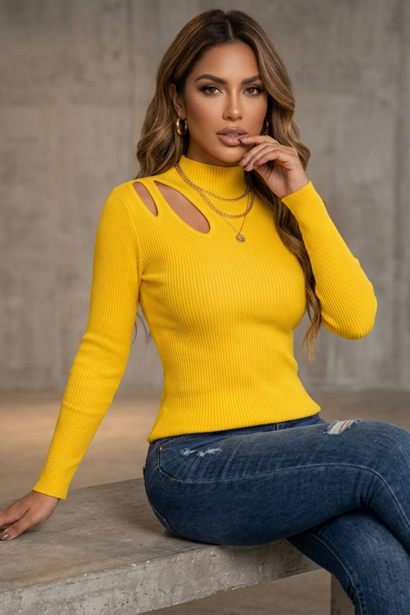 Boss Doll Sweater - Yellow