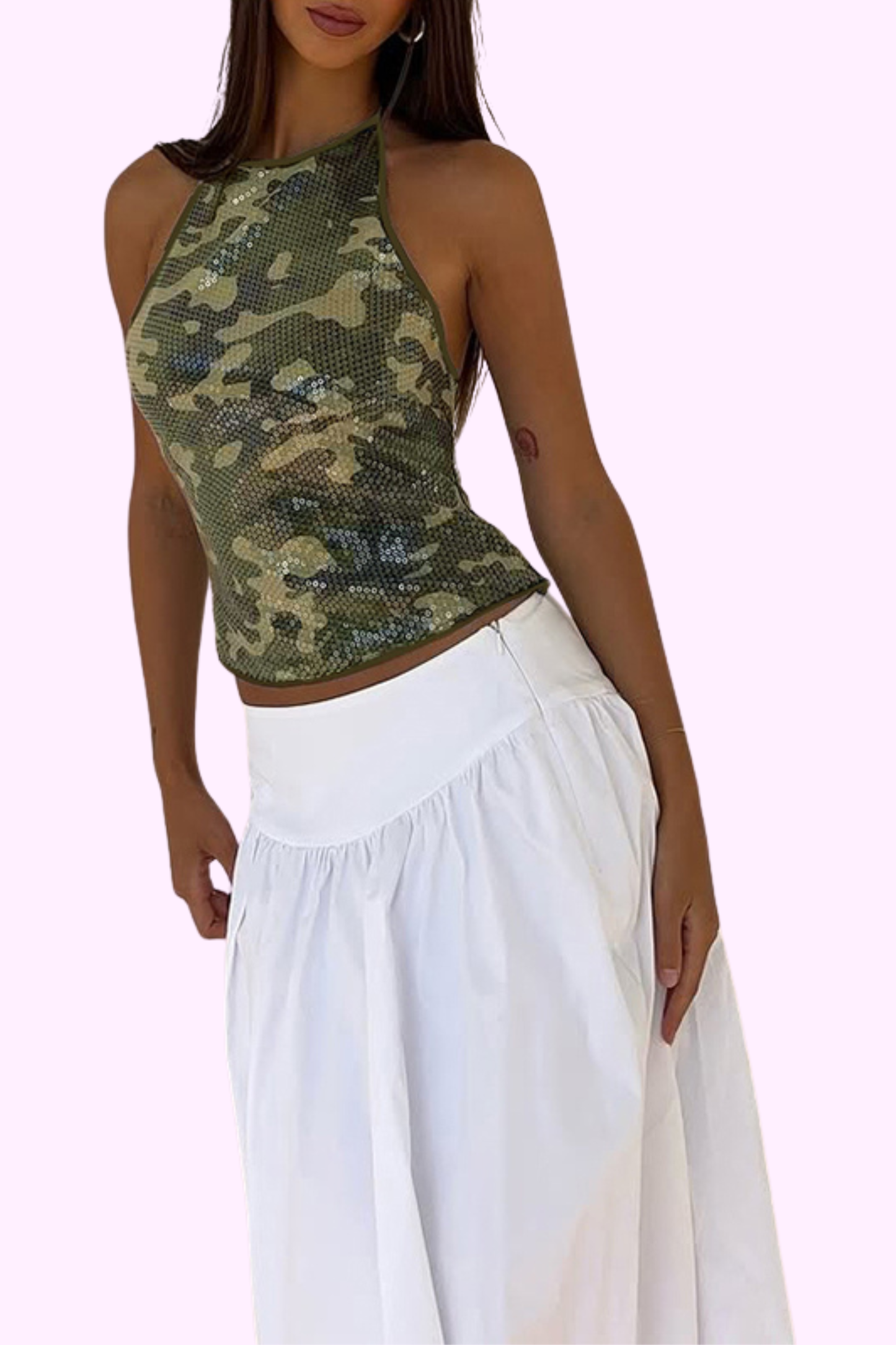 Camo Queen Top