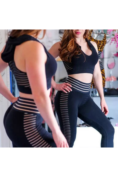 Striped To Thrill Booty Lifting Leggings