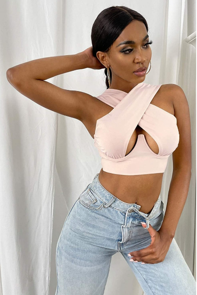 Savage Babe Top - Cotton Candy