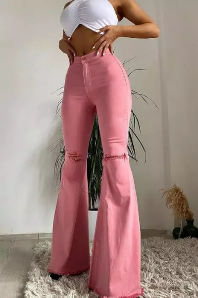 Sweet Talk Me Jeans - Pink
